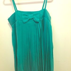 Teal Kids Ribbon Dress